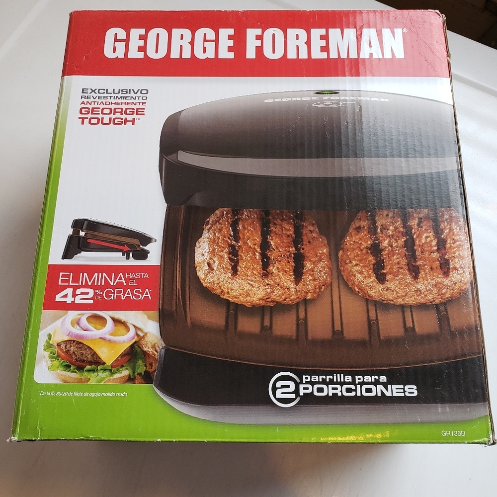 New George Foreman  Burger Grill